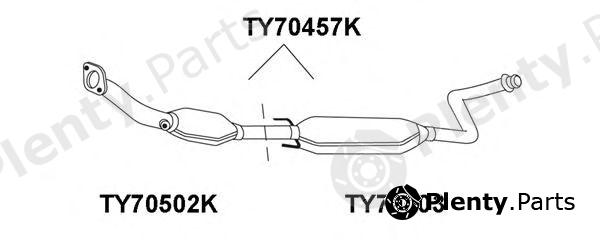  VENEPORTE part TY70503 Front Silencer