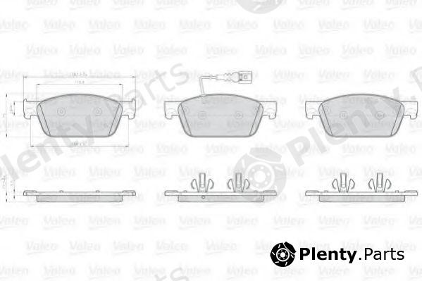  VALEO part 872623 Brake Pad Set, disc brake