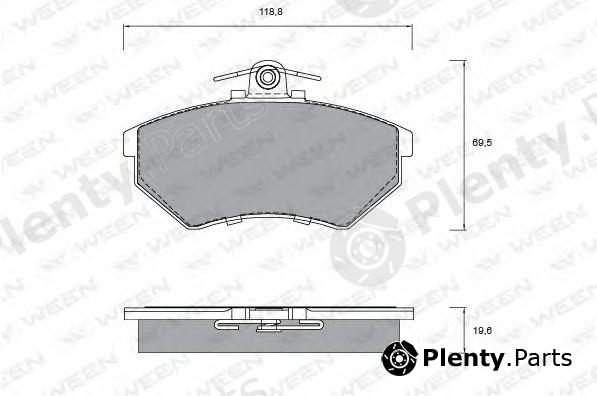  WEEN part 151-1256 (1511256) Brake Pad Set, disc brake