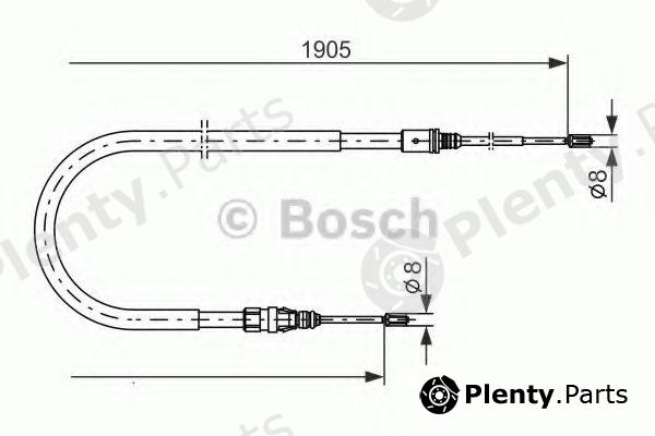  BOSCH part 1987477237 Cable, parking brake