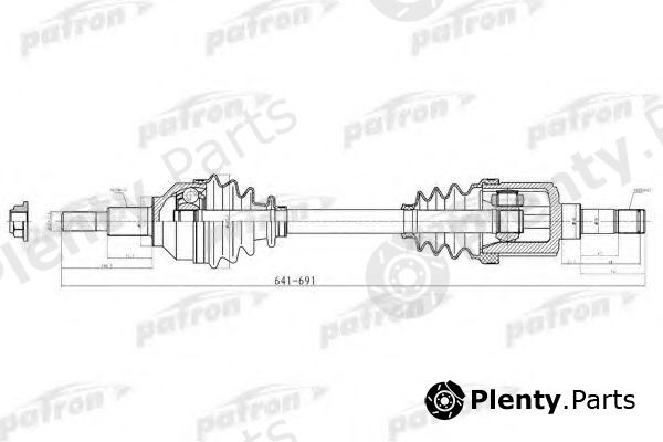  PATRON part PDS2041 Drive Shaft