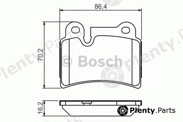  BOSCH part 0986494210 Brake Pad Set, disc brake