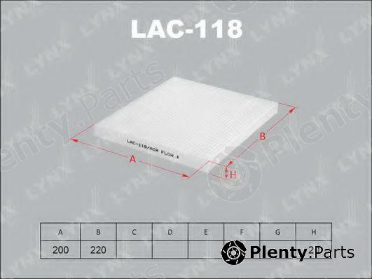  LYNXauto part LAC118 Filter, interior air