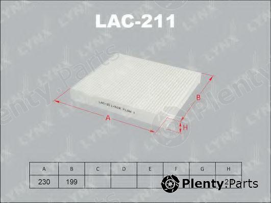  LYNXauto part LAC211 Filter, interior air