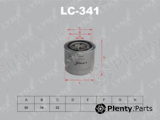  LYNXauto part LC341 Oil Filter