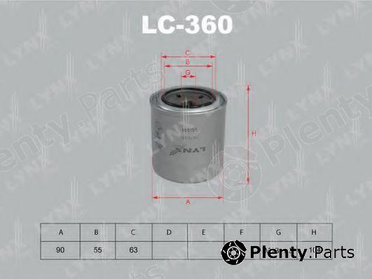  LYNXauto part LC360 Oil Filter