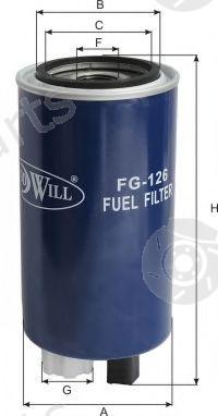  GOODWILL part FG126 Fuel filter