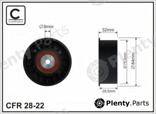  CAFFARO part 28-22 (2822) Deflection/Guide Pulley, timing belt