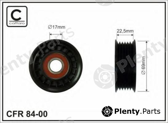  CAFFARO part 8400 Tensioner Pulley, v-ribbed belt