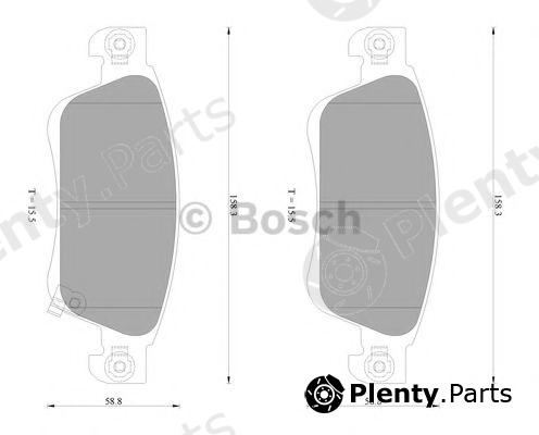  BOSCH part 0986AB2300 Brake Pad Set, disc brake