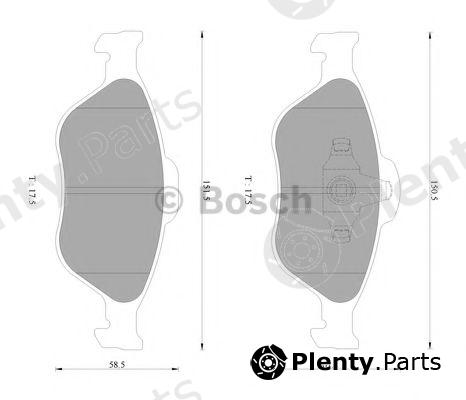  BOSCH part 0986AB2779 Brake Pad Set, disc brake