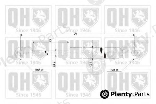  QUINTON HAZELL part QTS128366 Gas Spring, boot-/cargo area