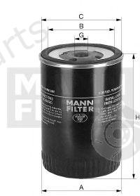  MANN-FILTER part WK943/1 (WK9431) Fuel filter