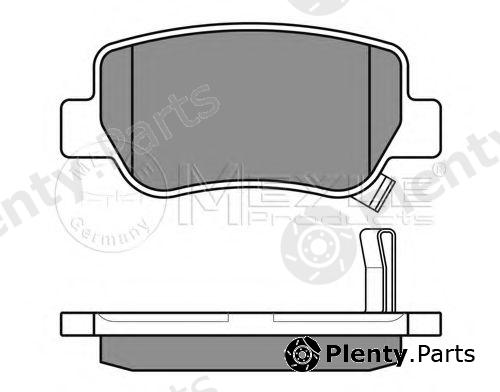  MEYLE part 0252488516/W (0252488516W) Brake Pad Set, disc brake