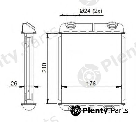 NRF part 53669 Heat Exchanger, interior heating