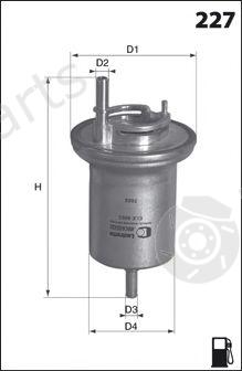  MECAFILTER part ELE6063 Fuel filter