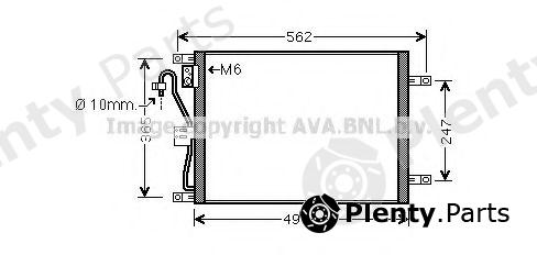  AVA QUALITY COOLING part DN5252 Condenser, air conditioning