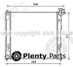  AVA QUALITY COOLING part HY2284 Radiator, engine cooling