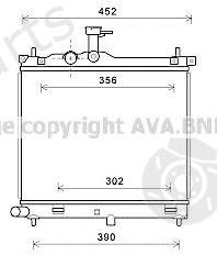  AVA QUALITY COOLING part HY2291 Radiator, engine cooling