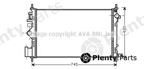 AVA QUALITY COOLING part OLA2469 Radiator, engine cooling