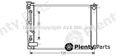  AVA QUALITY COOLING part TO2648 Radiator, engine cooling