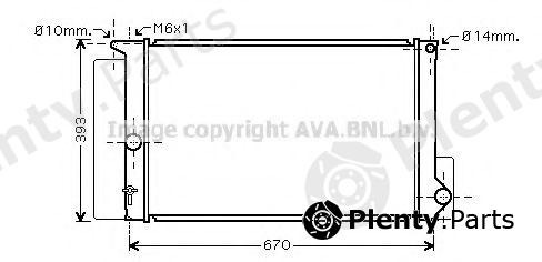  AVA QUALITY COOLING part TOA2397 Radiator, engine cooling
