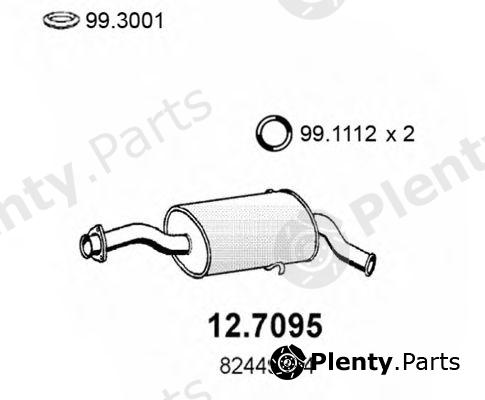  ASSO part 12.7095 (127095) End Silencer