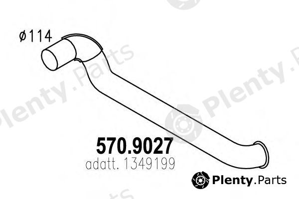  ASSO part 570.9027 (5709027) Exhaust Pipe