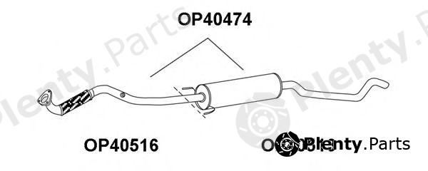  VENEPORTE part OP40474 Middle Silencer