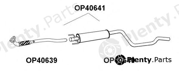  VENEPORTE part OP40640 Front Silencer