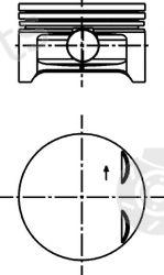  KOLBENSCHMIDT part 40383610 Piston
