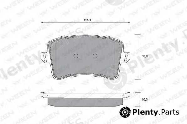  WEEN part 151-1198 (1511198) Brake Pad Set, disc brake