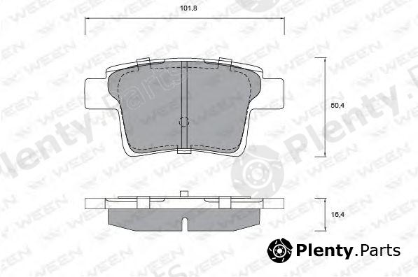  WEEN part 151-1217 (1511217) Brake Pad Set, disc brake