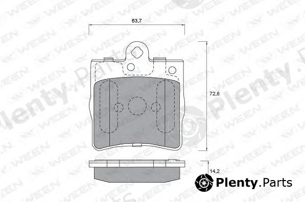  WEEN part 151-1224 (1511224) Brake Pad Set, disc brake