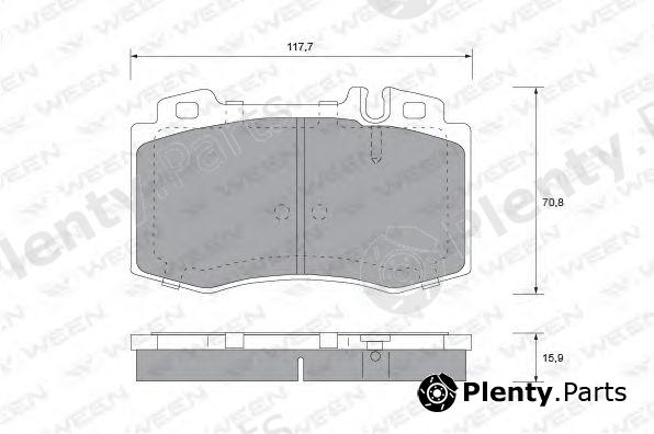  WEEN part 151-1304 (1511304) Brake Pad Set, disc brake