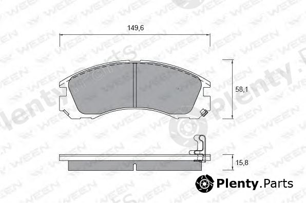  WEEN part 151-2194 (1512194) Brake Pad Set, disc brake