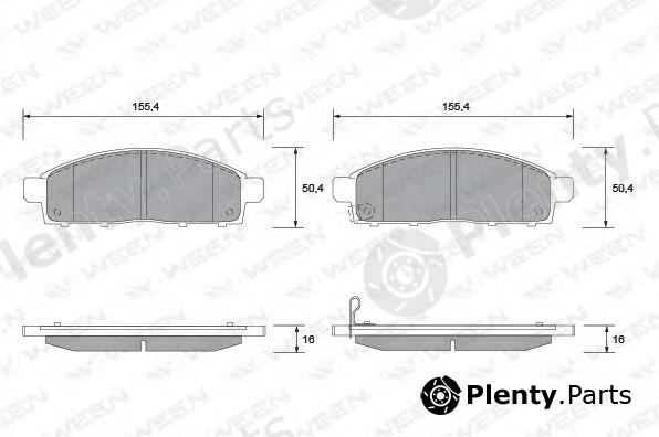  WEEN part 151-2592 (1512592) Brake Pad Set, disc brake