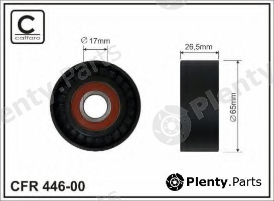  CAFFARO part 446-00 (44600) Tensioner Pulley, v-ribbed belt