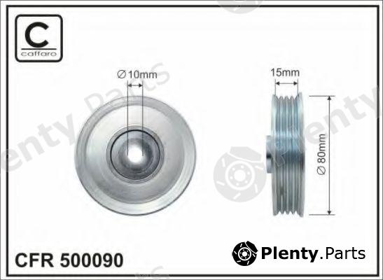  CAFFARO part 500090 Deflection/Guide Pulley, v-ribbed belt