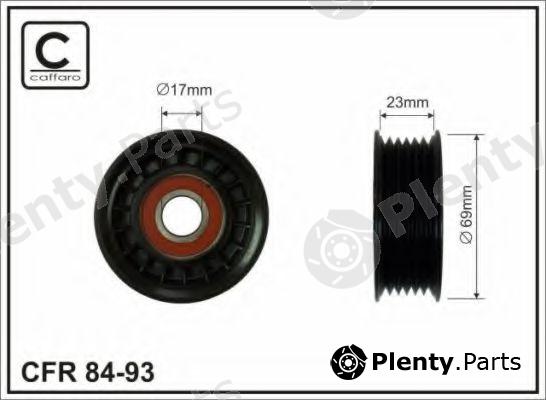  CAFFARO part 8493 Tensioner Pulley, v-ribbed belt
