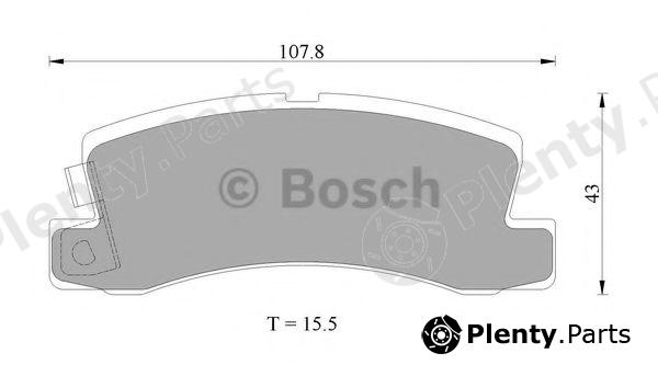  BOSCH part 0986AB2010 Brake Pad Set, disc brake