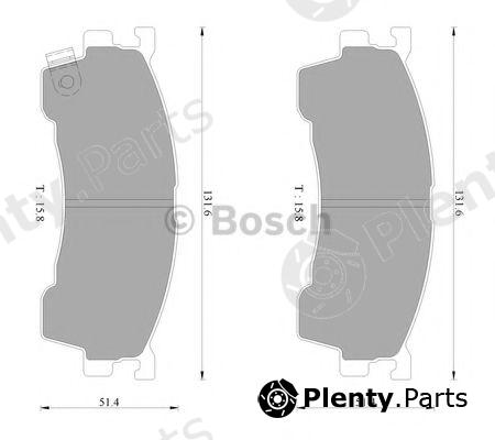  BOSCH part 0986AB2316 Brake Pad Set, disc brake