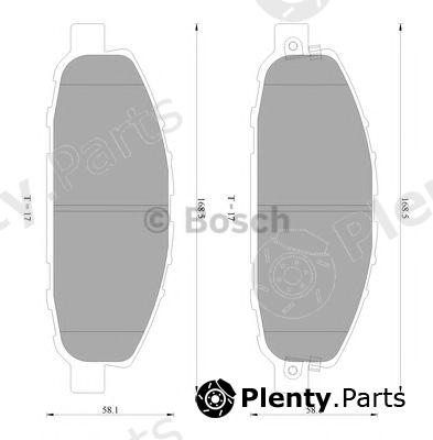  BOSCH part 0986AB2400 Brake Pad Set, disc brake