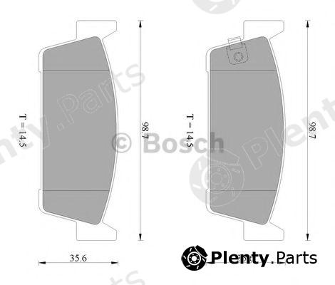  BOSCH part 0986AB2464 Brake Pad Set, disc brake