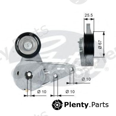  GATES part T39266 Tensioner Pulley, v-ribbed belt