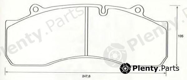  JURID part 2914305390 Brake Pad Set, disc brake