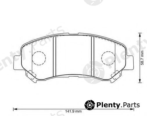  JURID part 573379J Brake Pad Set, disc brake