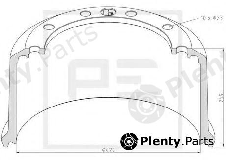  PE Automotive part 046.425-00A (04642500A) Brake Drum