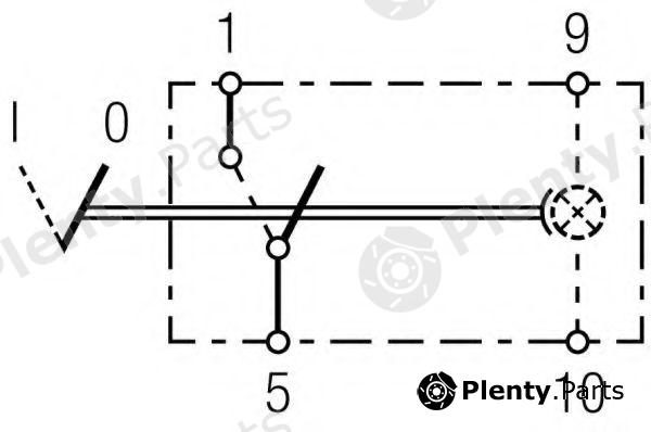  HELLA part 6EH004570-021 (6EH004570021) Switch