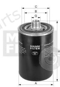  MANN-FILTER part WD940/4 (WD9404) Hydraulic Filter, automatic transmission